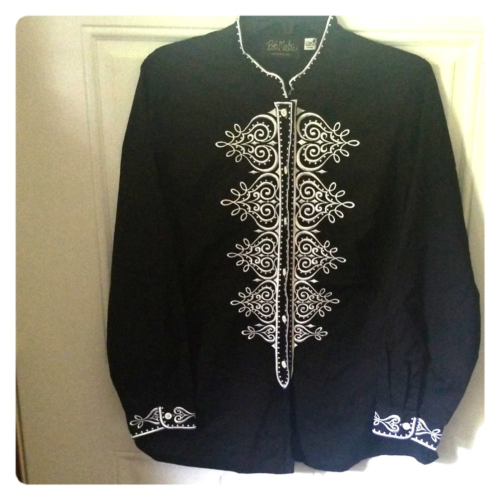 Bob Mackie Wearable Art Blouse - image 1